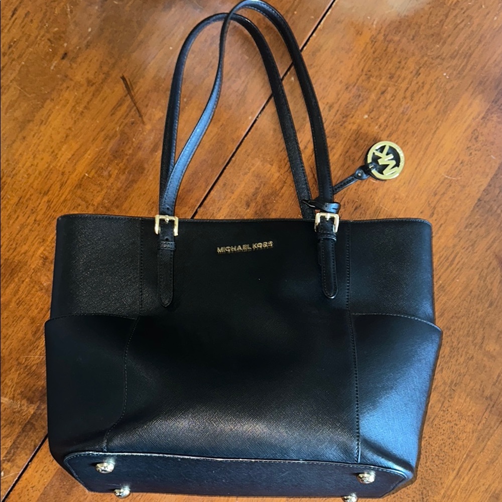Michael Kors Black Leather Tote